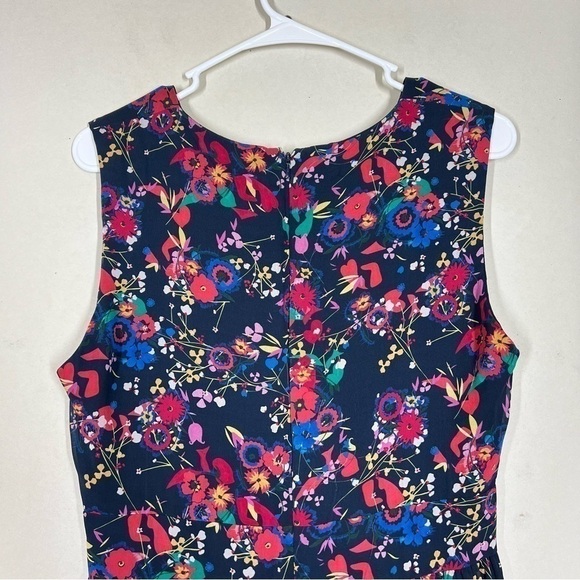 ALTERED Saloni Pia 100% Silk Floral Dress Size US 10 - Picture 5 of 10
